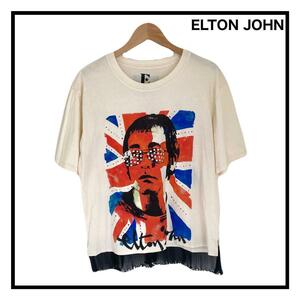 エルトンジョン　バンドTシャツ　ロック、イギリス製　半袖　ユーロ古着　L