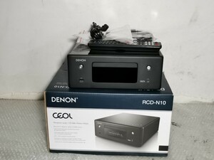 DENON RCD-N10 ワイヤレスオーディオシステム 中古 綺麗 ケース、リモコン、説明書付062