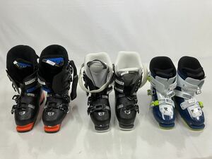 ▽【500円スタート】サロモン SALOMON FLEX LINER 26.5/23.5 NORDICA ノルディカ ジュニア23.5 スキーブーツ3点まとめ売り