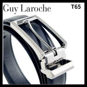 【B級品】 新品 未使用 Guy laroche ベルト レザー ブラック 黒