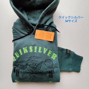 クイックシルバー★裏起毛スウェットパーカー★新品★Mサイズ