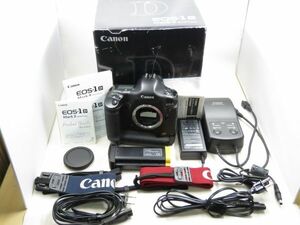 [22373W5]★極上美品★CANON EOS-1D Mark II ボディ DCカプラー・純正充電器NC-E2・元箱付き