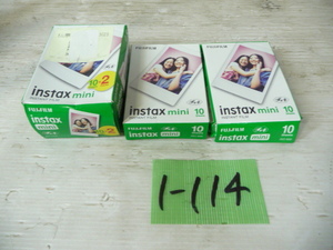 1-114♀FUJIFILM/富士フィルム チェキ用フィルム 3点まとめ売り instax mini 10Sheets♀