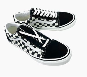 デッド!! 希少!! 新品 VANS Anaheim OLD SKOOL 36 DX STYLE 36 バンズ アナハイム オールドスクール チェッカー 黒 × 白 us 9 / 27 ㎝