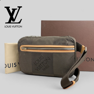 未使用■ルイ ヴィトン■ ダミエ ジェアン アルシェ M93022 ボディバッグ ヒップバッグ テール LOUIS VUITTON