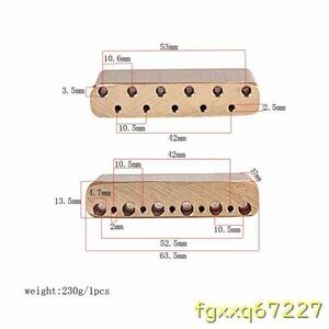 Fy175：★人気　6つ ひも エレキギター トレモロブロック 楽器 部品