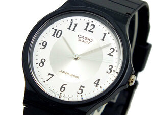 【新品・箱なし】カシオ CASIO クオーツ 腕時計 メンズ MQ-24-7B3 シルバー ブラック
