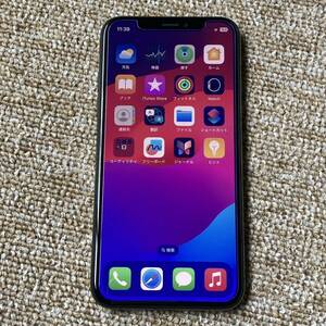 【Apple iPhone Xs 64GB】美品 SIMフリー バッテリー新品 顔認証Face ID不可