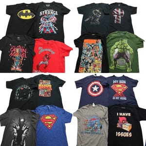 古着卸 まとめ売り マーベル DCコミック 半袖Tシャツ 16枚セット (メンズ M ) バットマン スーパーマン MT3881 1円スタート