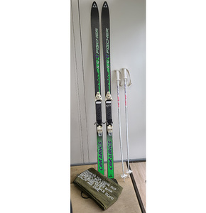 FISCHER スキー板 SALOMON ビンディング ストック 190cm アウトドア ウィンタースポーツ 中古 ヴィンテージ 　　ｔ24100921-C