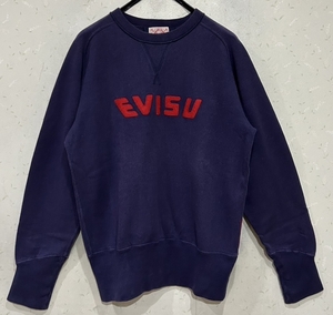 ＊エヴィス EVISU ロゴ アップリケ ガゼット トレーナー 38　 　　　　　　BJBD.C