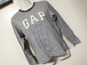 jjyk3-1270 ■ GAP KIDS ■ Tシャツ カットソー トップス 長袖 キッズ 男の子 コットン グレー 140