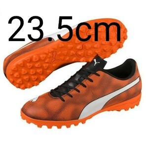 ◆新品 未使用 23.5cm サッカー ジュニアシューズ ターフトレーニングシューズ プーマ PUMA ラピド TT JR 紐靴 靴 104811Shoes　運動