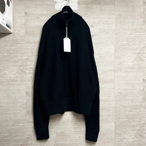 crepuscule クレプスキュール 20AW HALF ZIP KNIT ハーフジップニット ブラック 2004-001 タグ付き【中目黒B05】