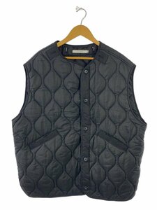 VICTIM◆22AW/QUILTED BIG VEST/M/ナイロン/BLK/VTM-22-V-119