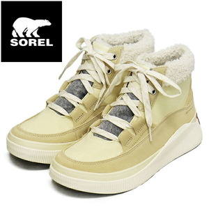 SOREL (ソレル) WMS NL5159 アウトアンドアバウト4 ミッドスニーカー ウォータープルーフ レディーススニーカー 292HONEY WHITE SRL129 US6