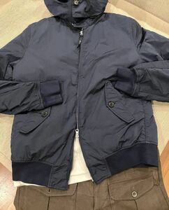 新品ラストgarment dyedトルコ製 G9ジャンパー　サイズ42 BARACUTA バラクータ ダブルチャック取外可能フード ガーメントダイ 中綿インナー