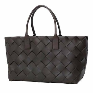 【送料無料】【本物】美品★BOTTEGAVENETA★ボッテガヴェネタ★マキシイントレ★カバミディアムトートバック★ブラウン×イエロー★羊革★