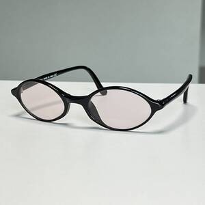 ◆byblos ビブロス Vintage OVAL sunglasses 00s Y2K ヴィンテージ サングラス オーバル型 ブラック 薄カラーレンズ