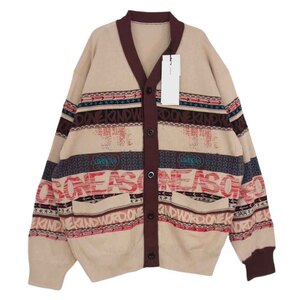 Sacai サカイ 23-02984M Eric Haze Jacquard Knit Cardigan エリックヘイズ ジャガード ニット カーディガン【新古品】【未使用】【中古】