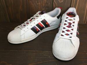 ★adidas アディダス SUPER STAR スーパースター チャイニーズ ニューイヤー 白×黒×赤 2020年製 30.0cm 美品 Used 検 スニーカー