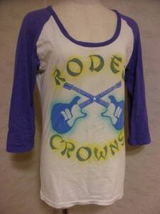 ロデオクラウンズRODEO CROWNS 7分袖ラグランTシャツ ギター