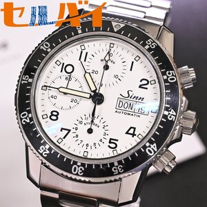 本物 Sinn 極希少 LIMITED JAPAN 103.B.SA.W クロノグラフ メンズウォッチ 男性用自動巻腕時計 ブレスレット 保存箱 正規メンテ書付 ジン