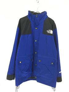 古着 90s TNF The North Face GORE-TEX ゴア マウンテン ジャケット パーカー 青×黒 M 古着