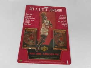 UPPER DECK GET A LITTLE JORDAN カード スタンドパネル 白 1997 当時物 NBA