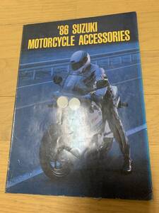 ‘86SUZUK・MOTORCYCLE　ACCESSORIES　当時物希少品