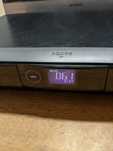 IY0615 SHARP AQUOS BD-HDS53 Blu-ray DVD PLAYER DVDプレーヤー/シャープ/アクオス/2010年製 本体のみ 通電のみ確認 現状品 JUNK