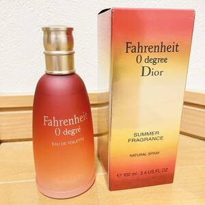 ★ 超激レア 廃盤品 ★ Christian Dior 0 degree 100ml ファーレンハイト Fahrenheit SUMMER ディオール オードゥトワレ ★ 送料無料 ★