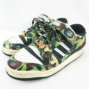 アベイシングエイプ A BATHING APE ★AA☆ adidas Forum 84 Low 30th Anniversary ID4771 US9 27cm フォーラム84 ロー 30th アニバーサリー