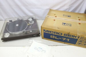 MICRO マイクロ BL-71 レコードプレーヤー ターンテーブル（T3796）