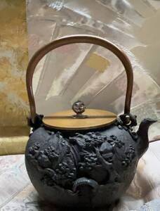 茶道具 時代物 提梁壺 鉄瓶 煎茶器 茶瓶 P001