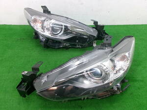 ★良品★アテンザワゴン LDA-GJ2FW 前期 ヘッドライト ヘッドランプ 左右セット HID 純正 GJ系 GHR4-51030 GHR4-51040