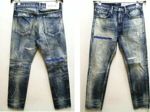 即決[S]美品 NEIGHBORHOOD 202 DP-NARROW BLOCK SAVAGE.DP NARROW/14OZ-PT ナロー サベージデニム 202XBNH-PTM09 20AW パンツ■824