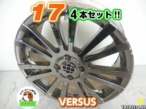 [中古ホイール4本セット]RAYS VERSUS[17x7J+32/100/4H]M12/メッキ/スポーク/bB(30系),イスト,シエンタ,ロードスター,MR-S,ラウム,ラシーン