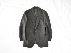 極美品 Dormeuil Sportex!! ビスポーク 肉厚ホップサックツイード◎ ミッドグレー フルハンド M相当 46 日本製 England Euro Vintage 20万