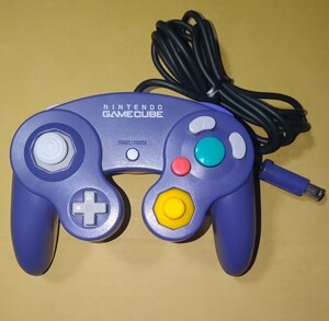 純正品　ニンテンドー　ゲームキューブ　コントローラー　バイオレット&クリア　Nintendo GameCube Controller GC