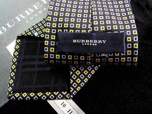 ★*:.【新品N】0565【総ロゴ】バーバリー【最高級PRORSUM プローサム】【BURBERRY】ネクタイ