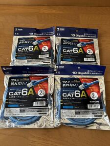 新品サンワサプライLANケーブル CAT6A 10ギガ　PS4 PS5