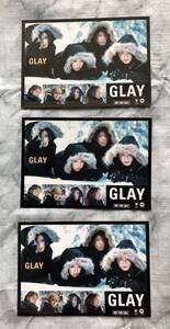 非売品☆GLAY☆TERU☆JIRO☆HISASHI☆TAKURO☆Winter,againステッカー３枚セット☆新品未使用