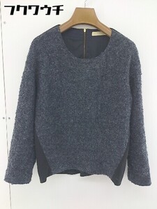 ◇ BEAMS HEART ビームス ハート 切替 ニット 長袖 カットソー グレー ブラック レディース