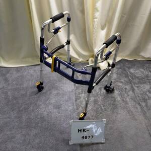 （HK-4877）【中古歩行器】ユーバ産業　ニュースライドフィットEX　H-0293CT スタンダード　3インチキャスター 　消毒洗浄済み　介護用品