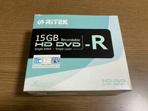 新品 未使用 HD DVD-R RITEK 15GB 10枚 廃盤 当時物 レア 昭和レトロ DVD 録画用 Recordable レトロ HDDVD AACS 対応 HDDVD-R 未開封 9枚