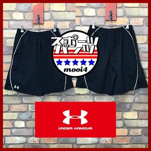 SP1-150★USA買付★ブラック★【UNDER ARMOUR アンダーアーマー】シャカシャカ生地 ショートパンツ【メンズ M】スポーツMIX ジム 古着