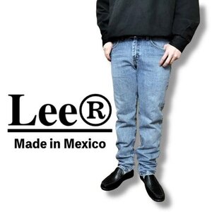 DP1-105★Mexico製★USA古着★正規品★【Lee リー】稀少サイズ REGULAR FIT ケミカルウォッシュ デニムパンツ ジーンズ【W28 74センチ】