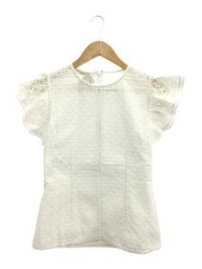 PHILOSOPHY◆半袖レースブラウス/Broderie-Anglaise/4/コットン/WHT