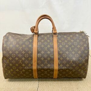 ●【売り切り】LOUIS VUITTON ルイヴィトン キーポル55 M41424 FC882 モノグラム ボストンバッグ トラベルバッグ 大容量